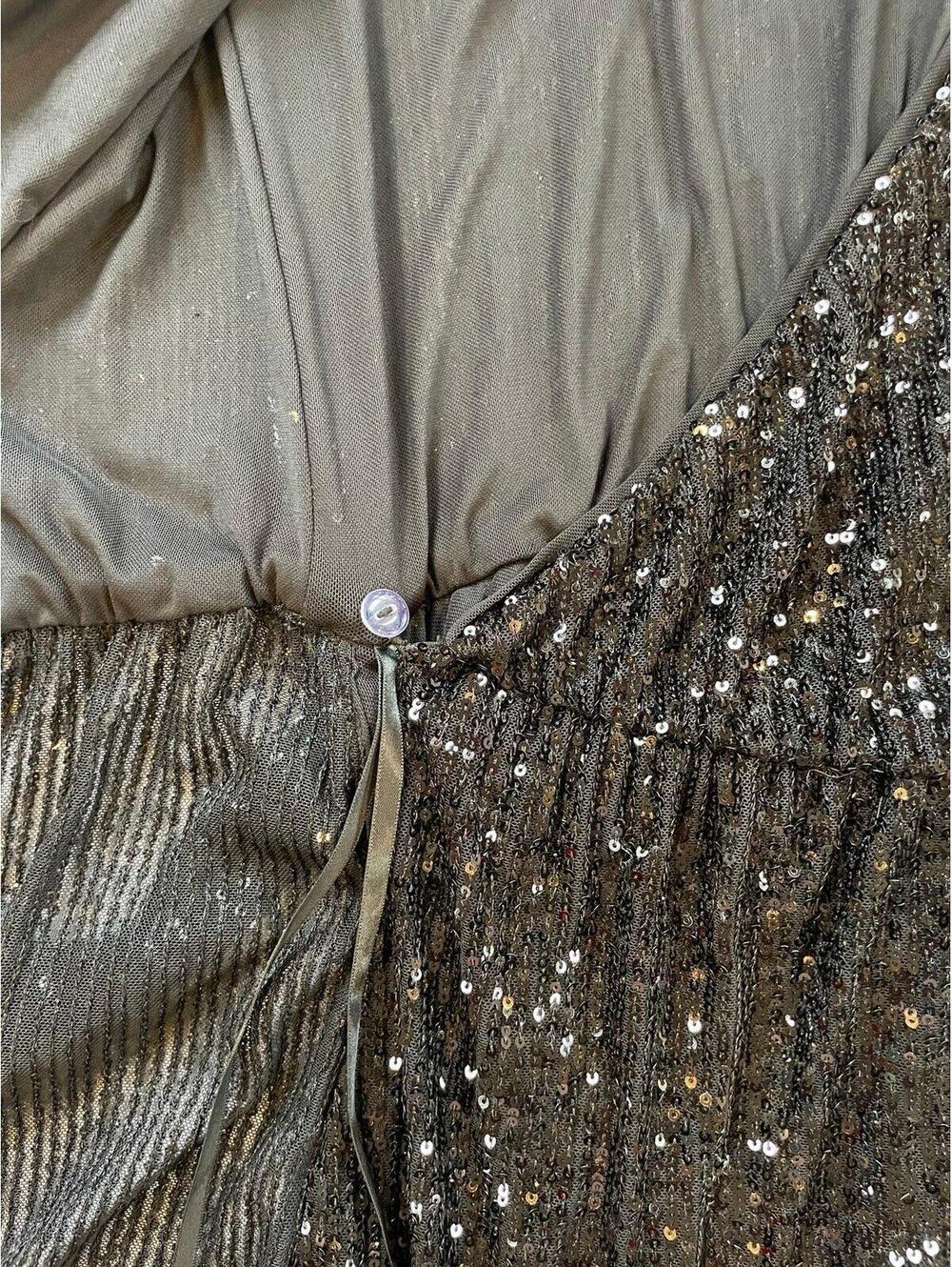 Free People Black Sequin Wrap Romper Medium Long Sleeve - Picture 7 of 8